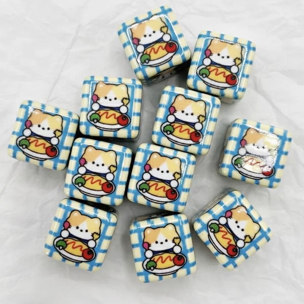 Square beads - Omelette cat Image 1 Preview