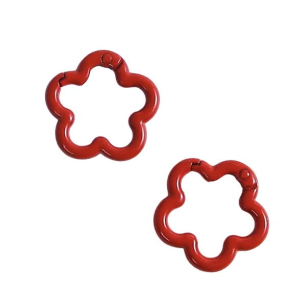 red flower carabiner  Image 1 Preview