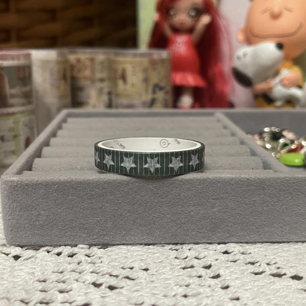 Green forest stars (Washi tape) Image 1 Preview