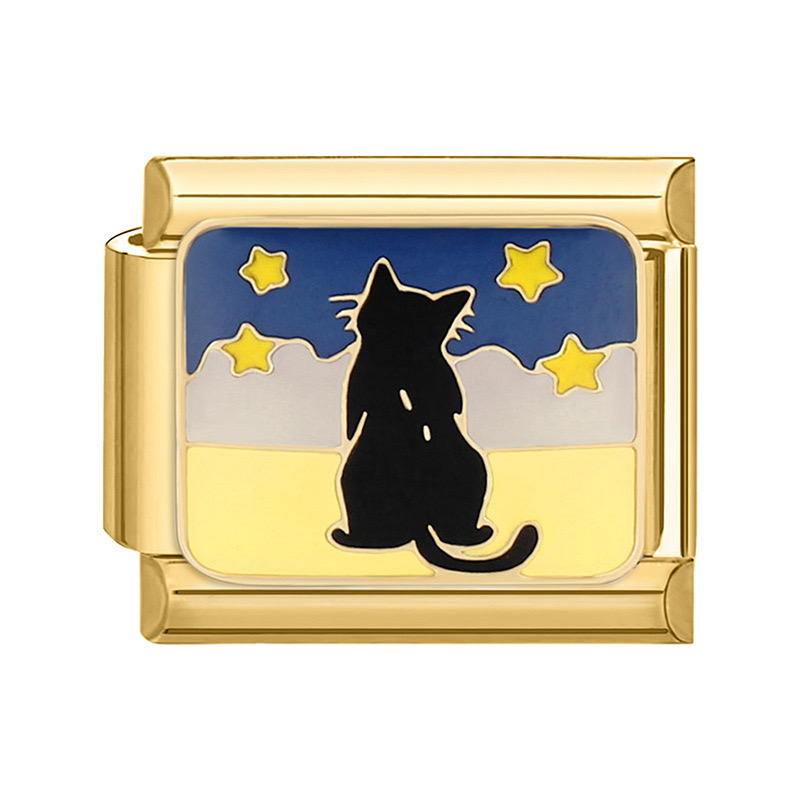 Stargazing Cat (gold) Preview Image
