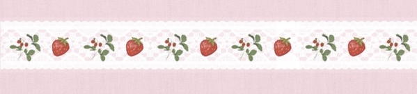 Strawberry lace (Washi tape) Image 2 Preview