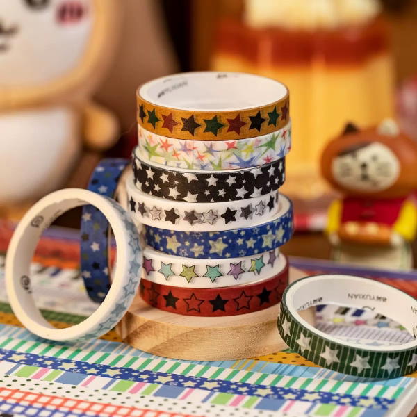 Ruby stars (Washi tape) Image 3 Preview