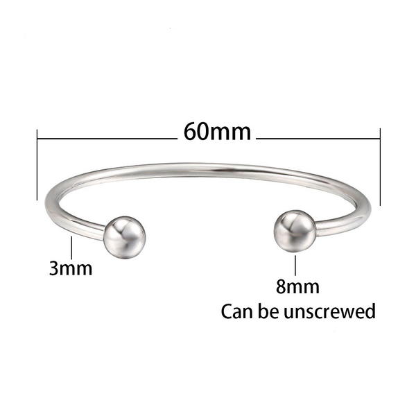 Cuff bracelet (60mm) Image 3 Preview