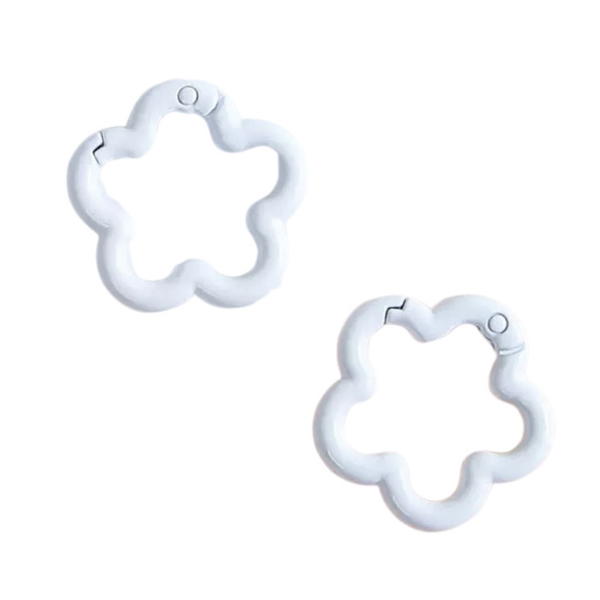 white flower carabiner  Image 1 Preview