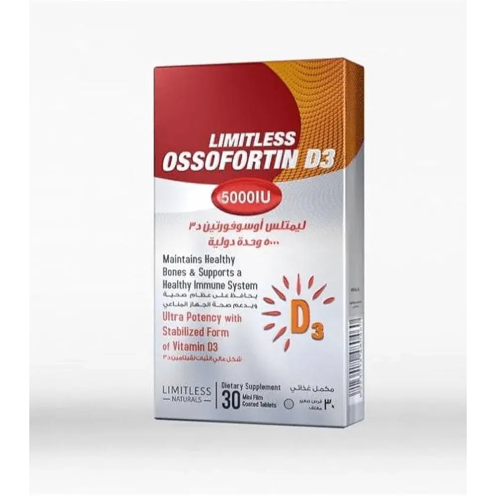 Limitless Ossofortin D3 5000 | 30Tab Preview Image