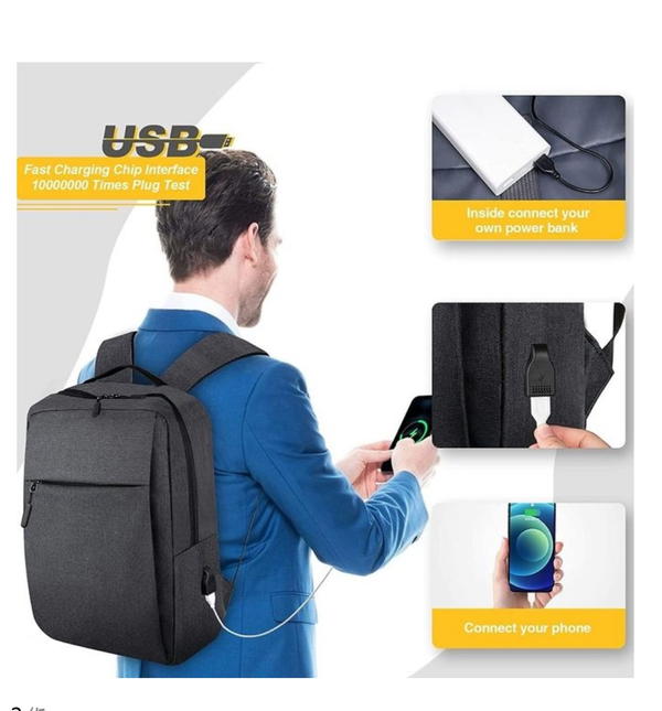 شنطه لاب توب ضهر مزوده بمدخل Image 4 Preview