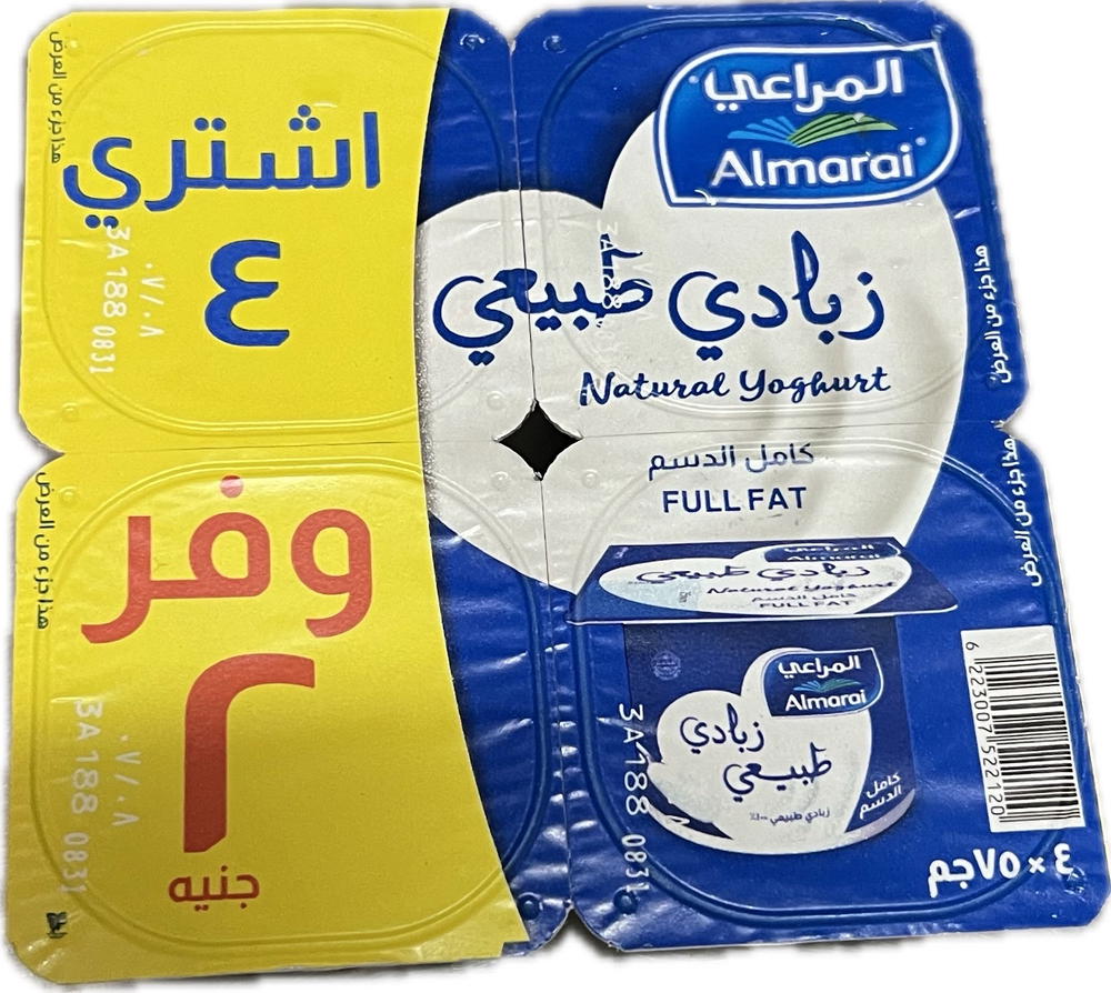 المراعي زبادي طبيعي ٤ وفر ٢ ج Preview Image