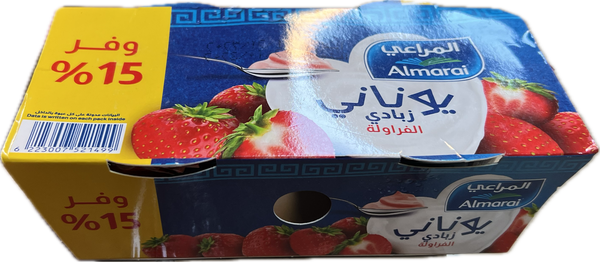 المراعي زبادي يوناني فراولة وفر ١٥ ١٧٠ جم Image 1 Preview