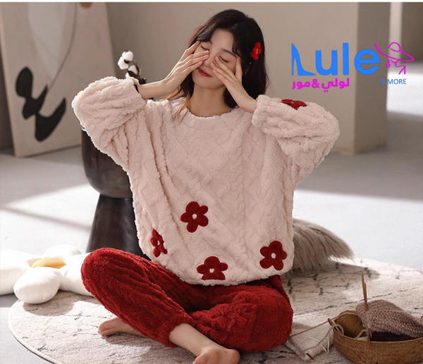 بجامات لصبايا فرو ثقيل Image 3 Preview