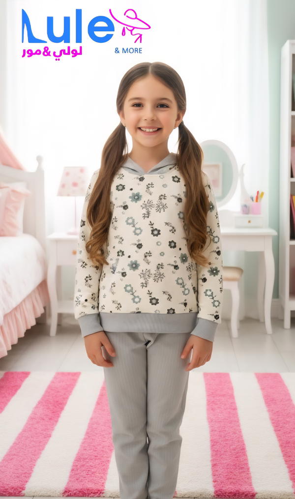 بجامه بناتي مع طاقيه مبطنه  Image 2 Preview