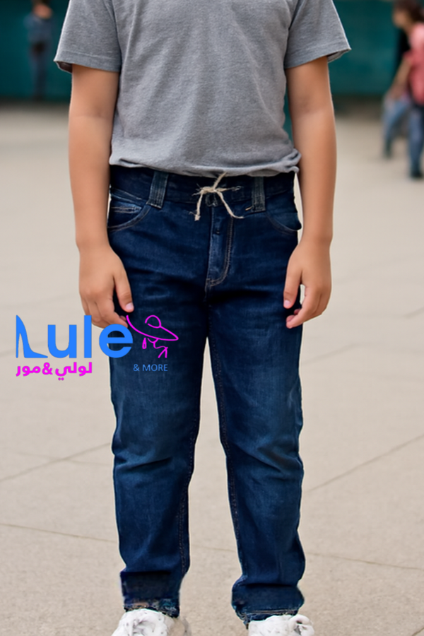 بلاطين جينز خصر مغيط بوي فريند Image 2 Preview