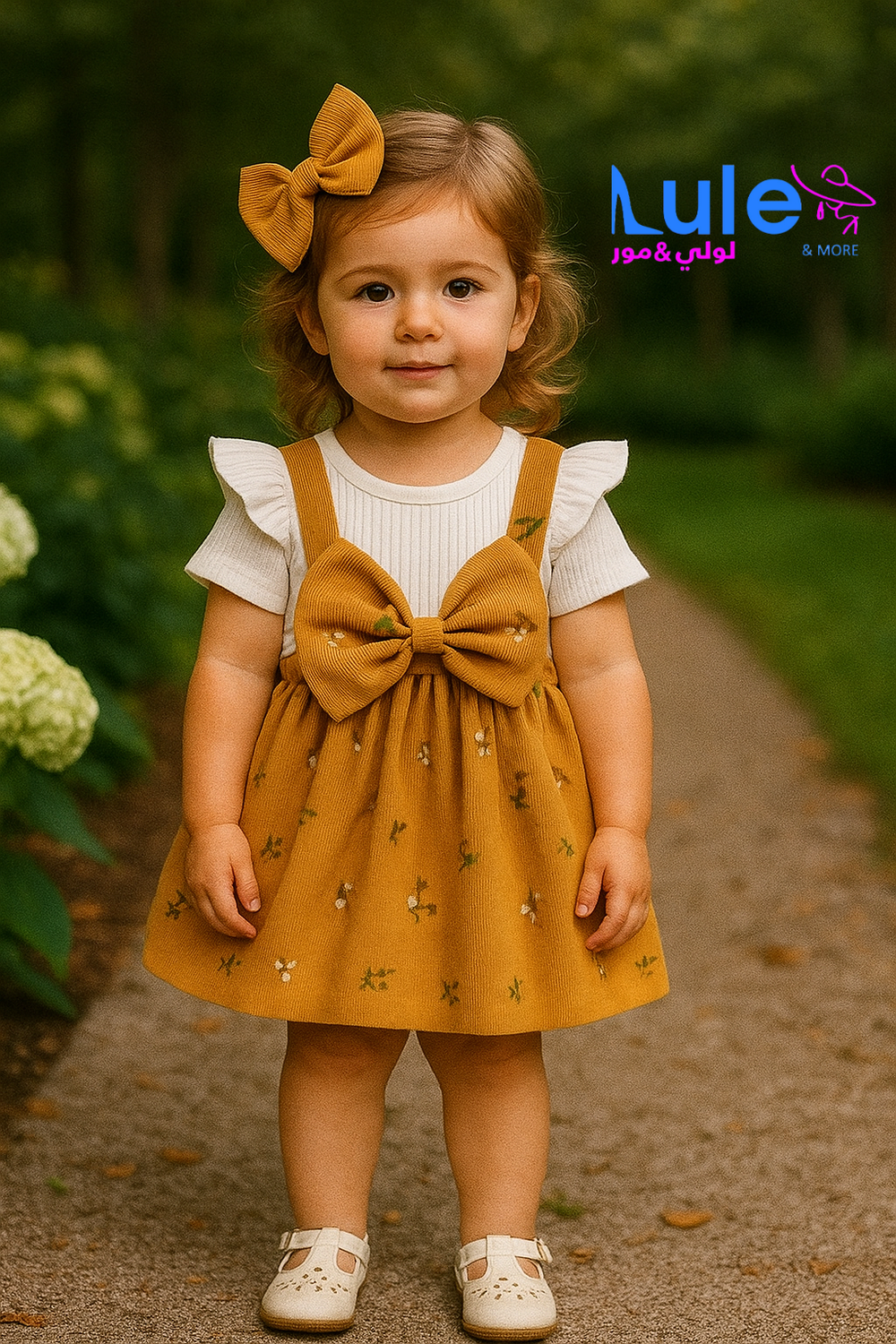 فستان بناتي مع بندانه Preview Image
