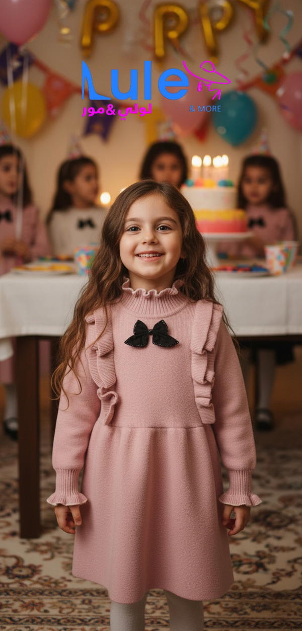 فستان بناتي صوف  Image 2 Preview