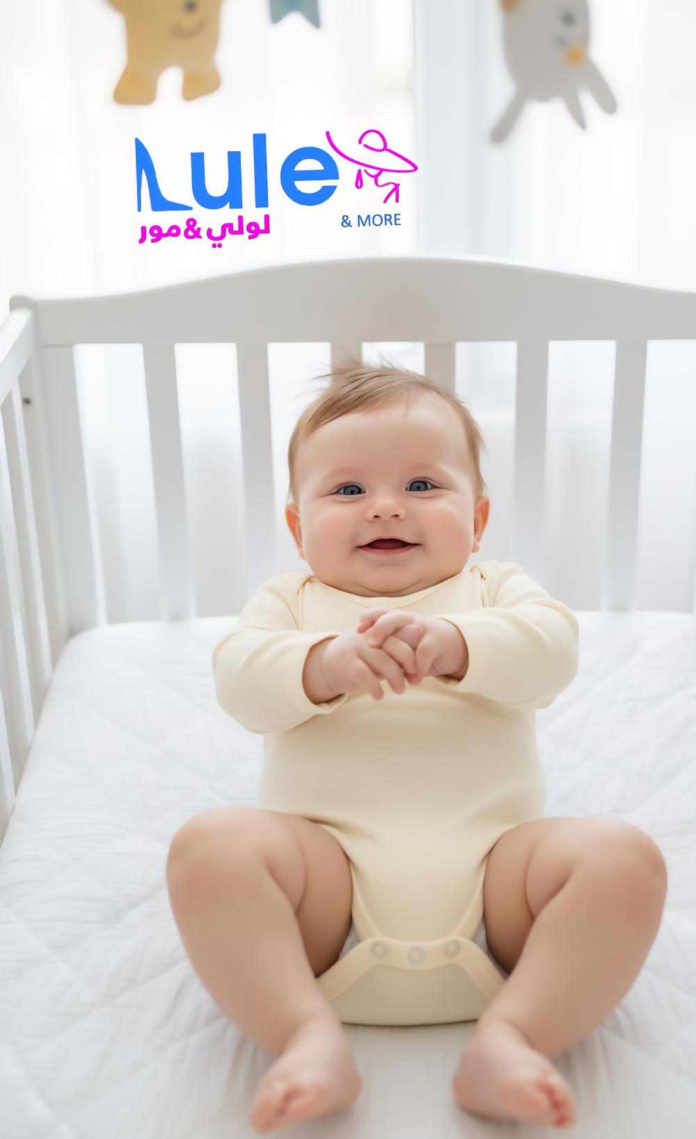 تبانات بيبي كم ملون وابيض Preview Image