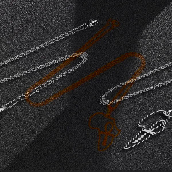 Africa with key of life necklace (N30) Image 2 Preview