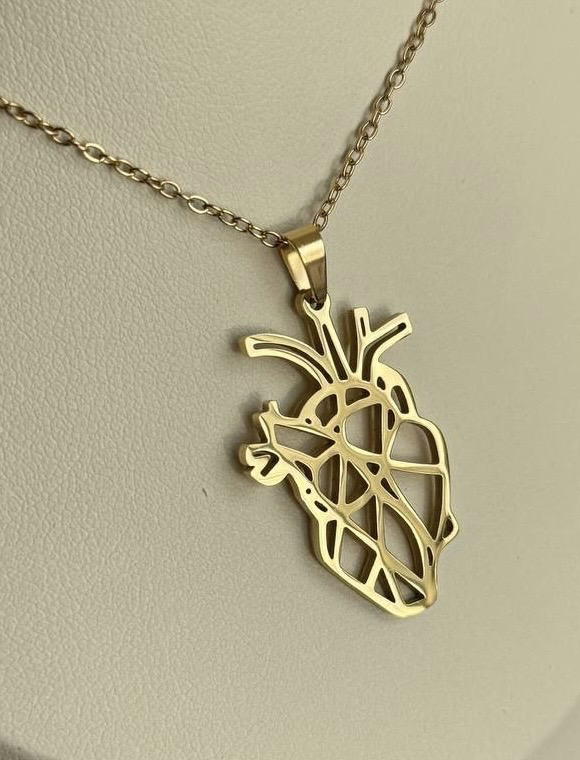 Anatomical Heart Pendant Necklace (N6) Preview Image