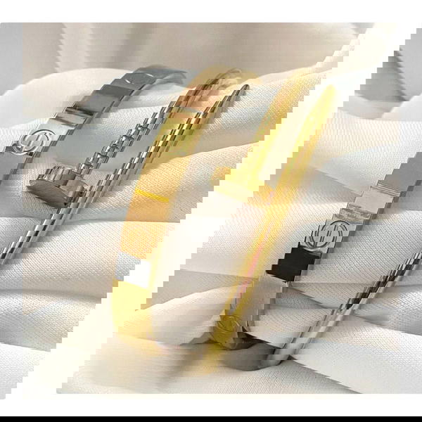 Stainless Steel Trendy Luxury Celebrity Love  Nail Friendship Bracelets Bangles Image 1 Preview
