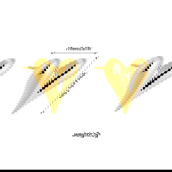 heart earrings 🤍 Image 6 Preview