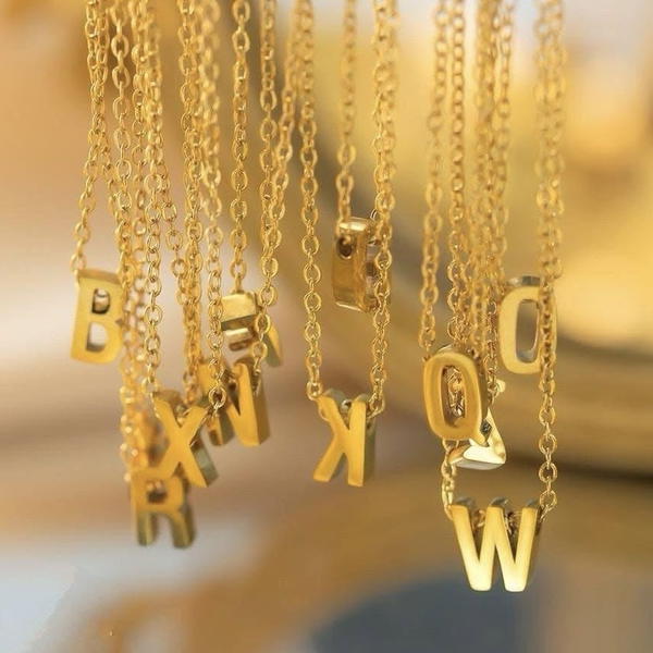 letters necklace (N2) Image 3 Preview