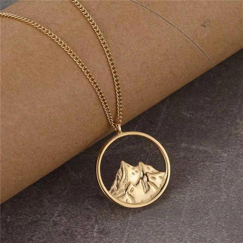 ‏stainless steel mountain necklace (N25) Preview Image