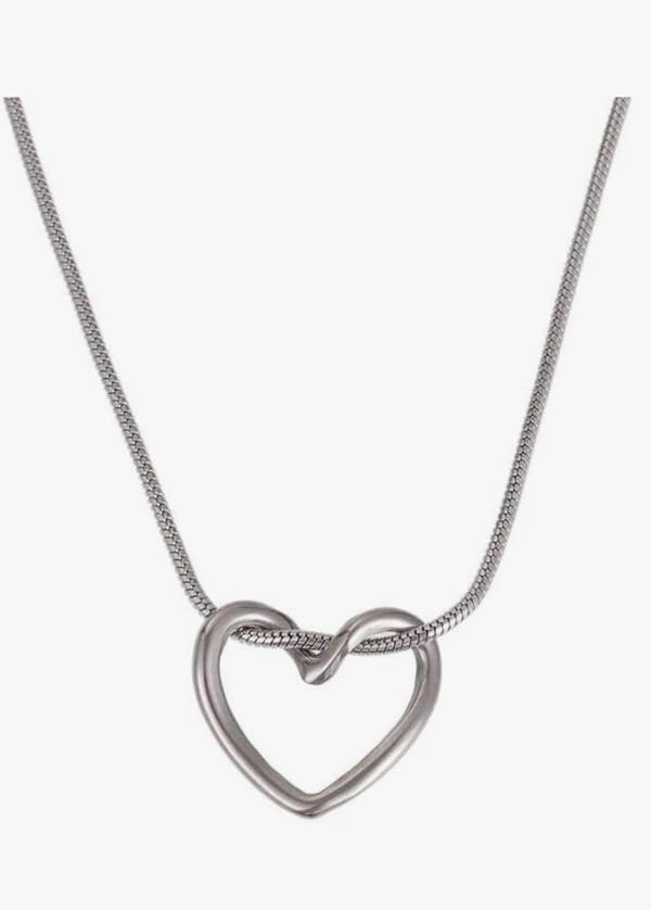 stainless steel heart necklace (N7) Image 9 Preview