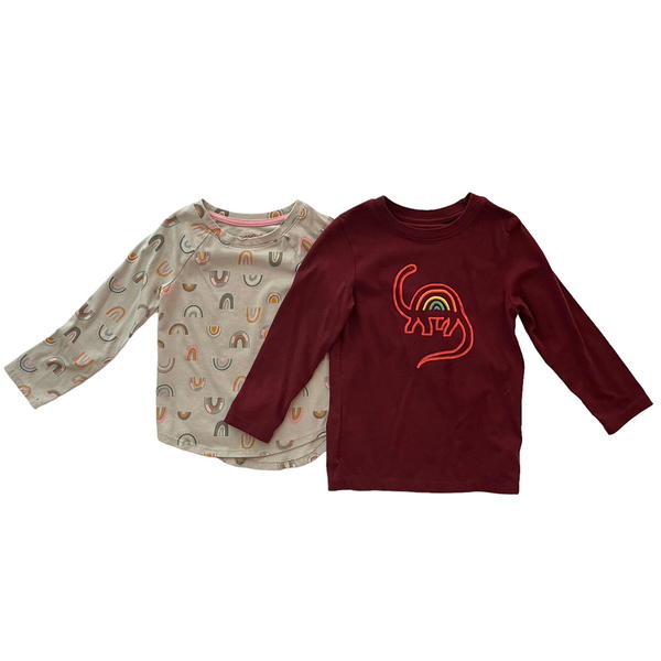 Cat & Jack Rainbow Prints Tee Set Image 1 Preview