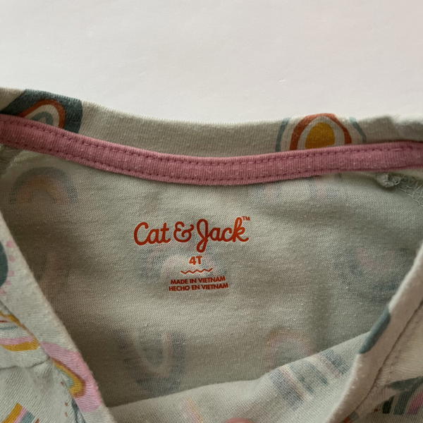 Cat & Jack Rainbow Prints Tee Set Image 3 Preview