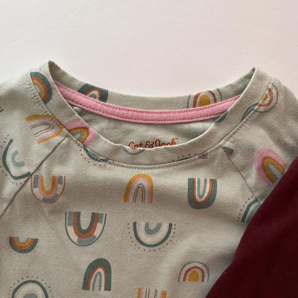 Cat & Jack Rainbow Prints Tee Set Image 4 Preview