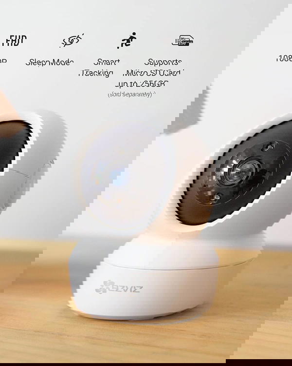 EZVIZ C6N, 1080p WiFi Smart, Two-way Audio, White Image 6 Preview