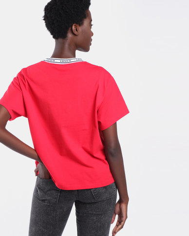 Levis VARSITY TEE RED Image 4 Preview