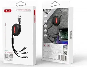 كابل اكس او 3 في 1 للموبايلات والايفون، موديل NB-142 -  Image 5 Preview