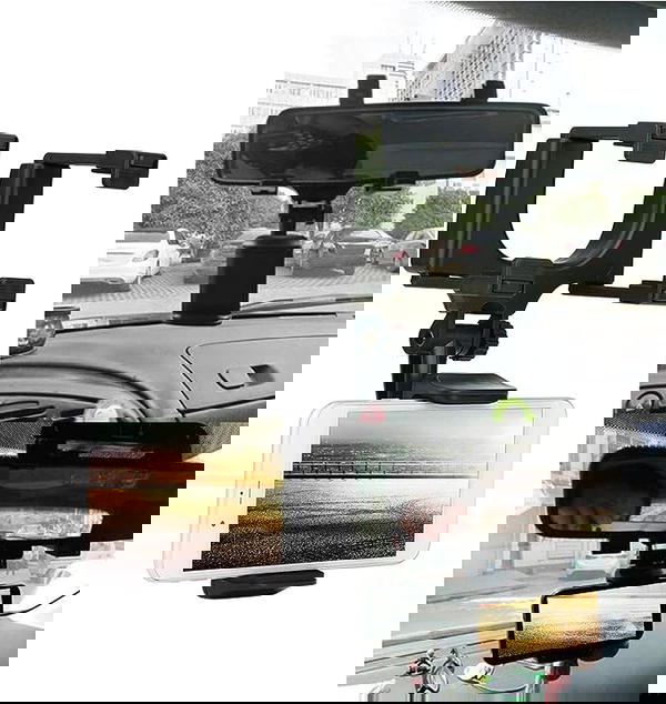 كيولو حامل موبايل يثبت على مراة الرؤية الخلفية للسيارة Image 1 Preview