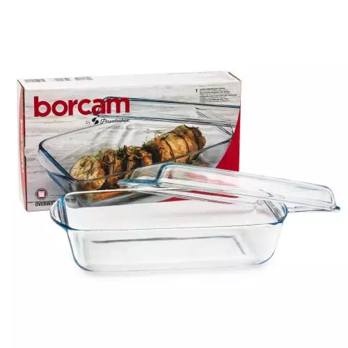 صنية بايركس مستطيلة بالغطاء تركى بورجام BORCAM 59010 Preview Image