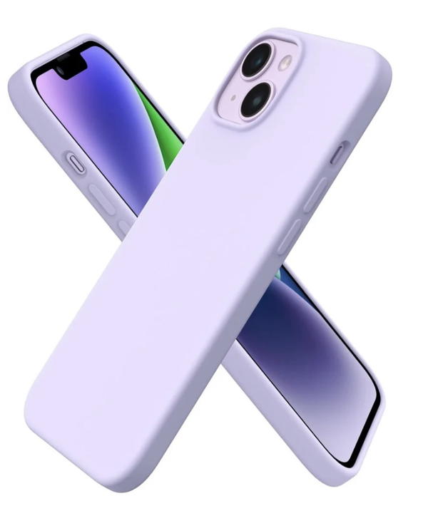 جراب متوافق مع iPhone 13/14/15 مقاس 6.5 بوصة، جراب هاتف نحيف من السيليكون السائل بأربع طبقات من المطاط الهلامي الناعم المقاوم للصدمات مع بطانة من الألياف الدقيقة المضادة للخدش (Moov) Image 1 Preview