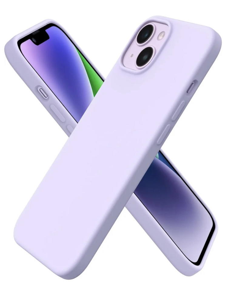جراب متوافق مع iPhone 13/14/15 مقاس 6.5 بوصة، جراب هاتف نحيف من السيليكون السائل بأربع طبقات من المطاط الهلامي الناعم المقاوم للصدمات مع بطانة من الألياف الدقيقة المضادة للخدش (Moov) Preview Image