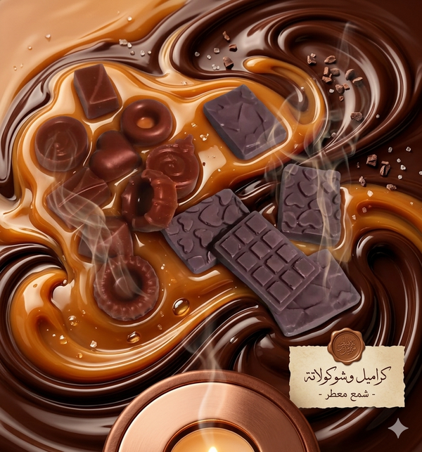 باكدج شمع الفوندو بعطر كراميل وشيكولاته  Image 2 Preview