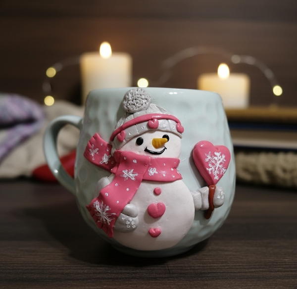 مج سنو مان هاند ميد من الصلصال الحرارى  Image 1 Preview