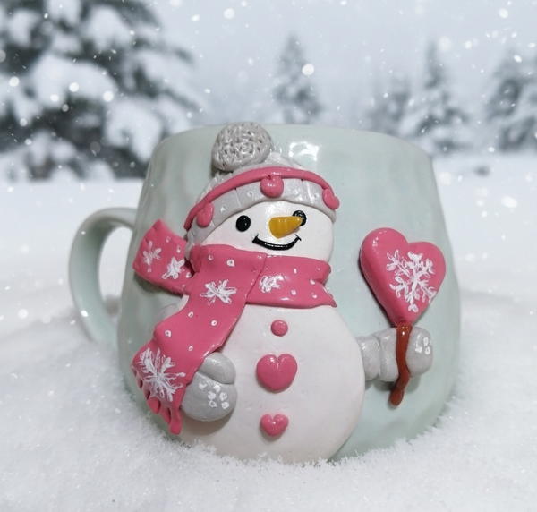 مج سنو مان هاند ميد من الصلصال الحرارى  Image 2 Preview