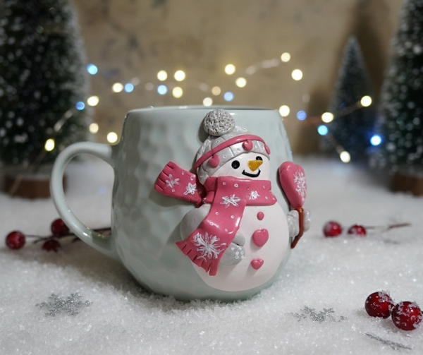 مج سنو مان هاند ميد من الصلصال الحرارى  Image 3 Preview