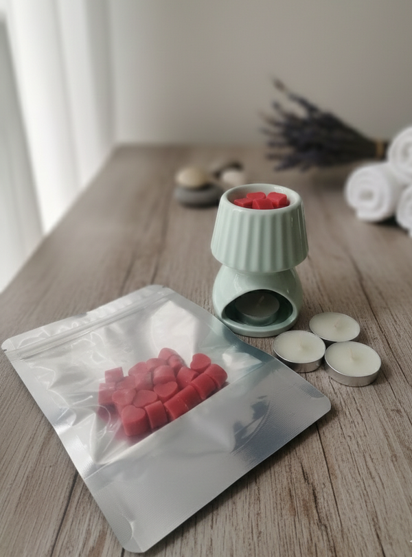 مجموعه شمع القلوب المعطر بعطر فانيلا بليس Image 2 Preview