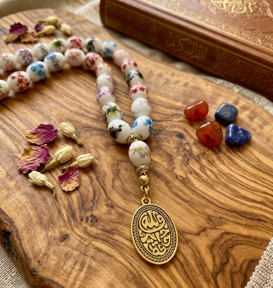 سبحة ٣٣ حبة من حجر المارون Preview Image