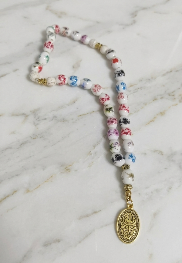 سبحة ٣٣ حبة من حجر المارون Image 2 Preview