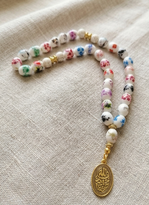 سبحة ٣٣ حبة من حجر المارون Image 3 Preview