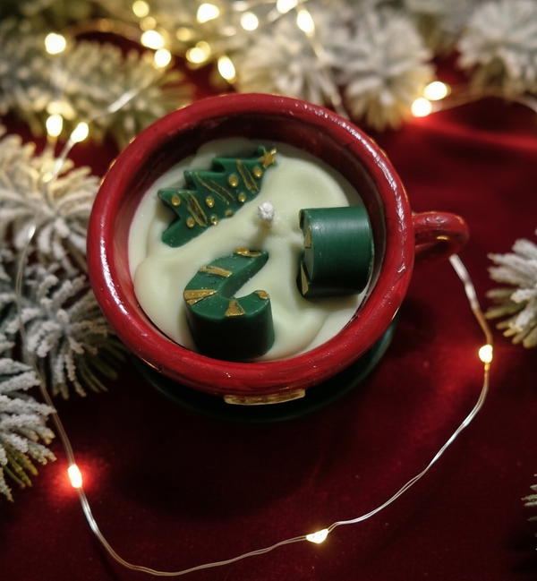 شمعه الفنجان بعطر الكريسماس  Image 3 Preview