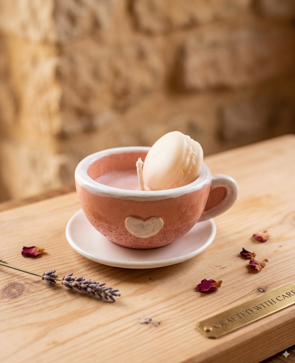 شمعة فنجان بعطر ايس كريم فانيليا  Image 1 Preview