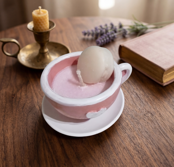 شمعة فنجان بعطر ايس كريم فانيليا  Image 2 Preview