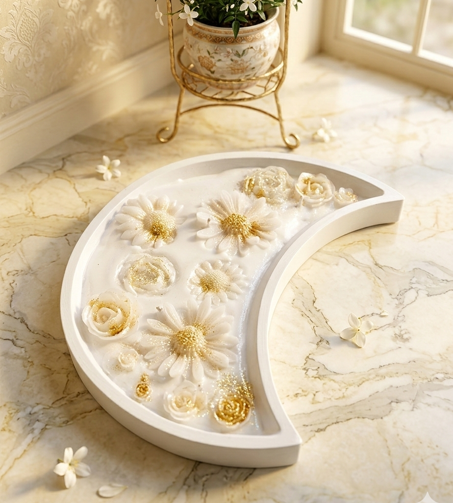 شمعة هلال بعطر عود Preview Image