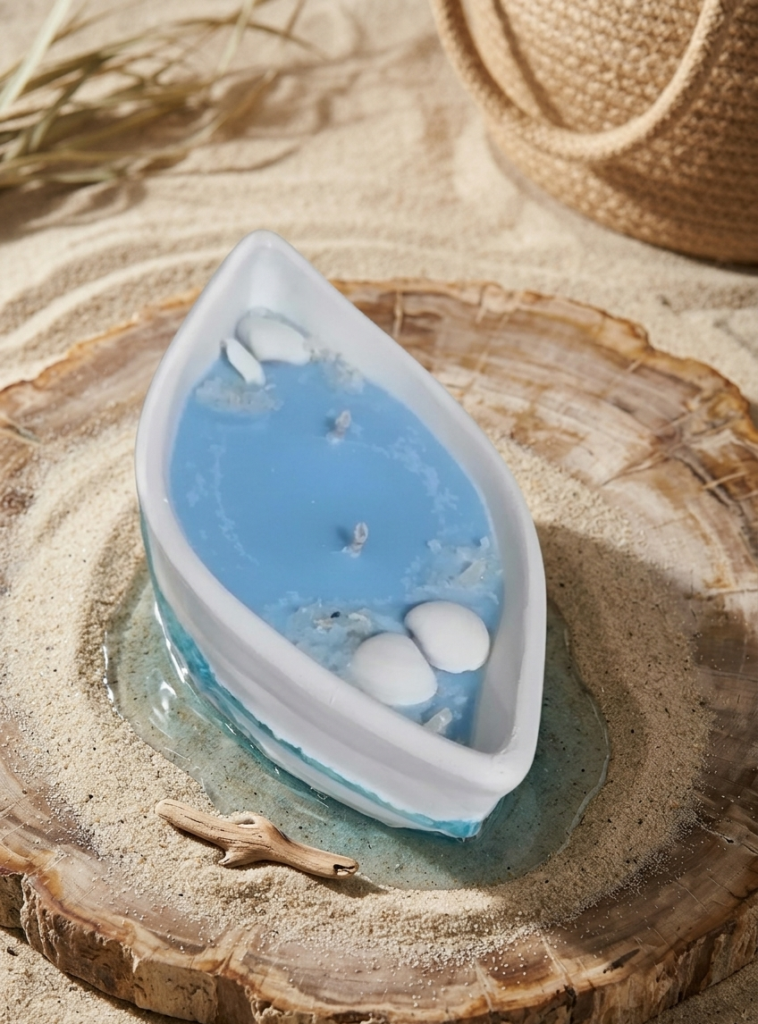 شمعة قارب بعطر فانيلا سويت كوكونت Preview Image