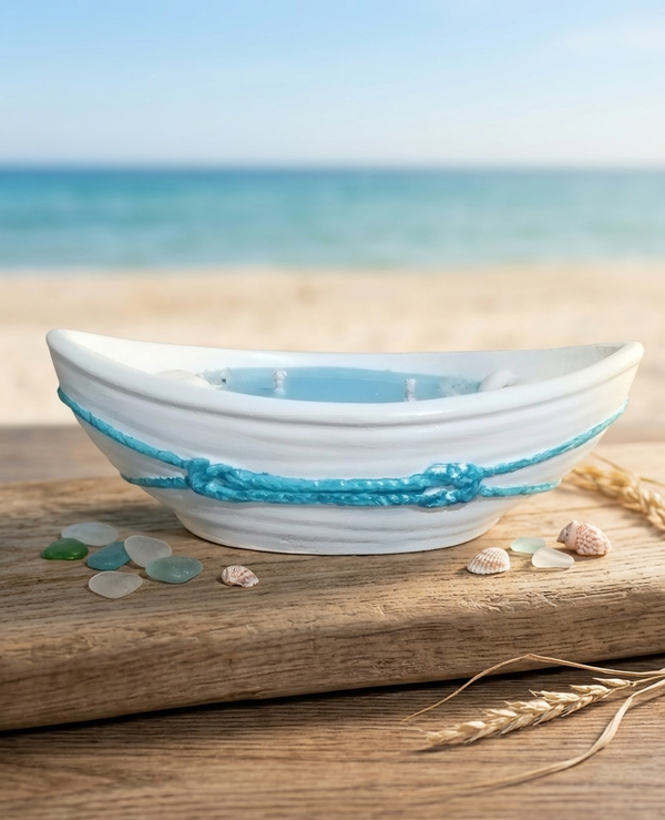 شمعة قارب بعطر فانيلا سويت كوكونت Image 3 Preview