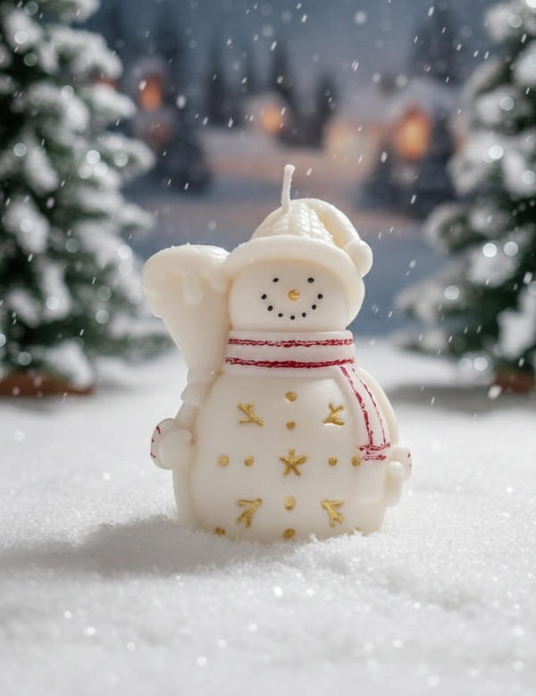 شمعه سنو مان بعطر الكراميل Image 1 Preview